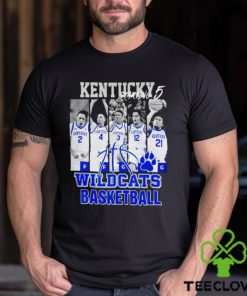 Kentucky Wildcats basketball starting 5 players t shirt