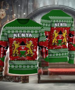 Kenya Knitted Sweater Style All Over Print For Men And Women Gift Christmas Holiday