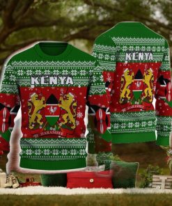 Kenya Knitted Sweater Style All Over Print For Men And Women Gift Christmas Holiday