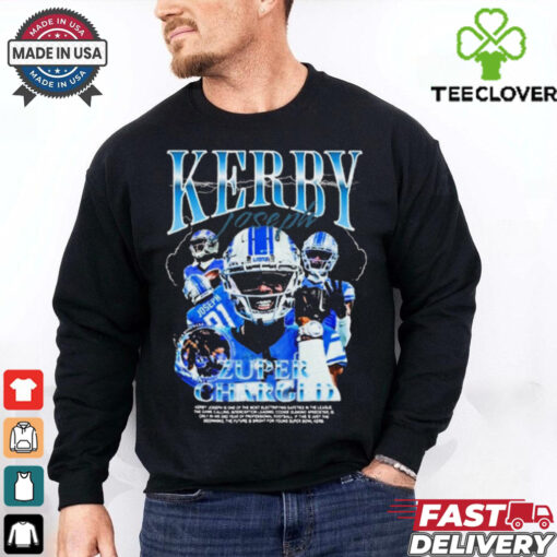 Kerby Joseph Zuper Charged Detroit Lions NFL t shirt