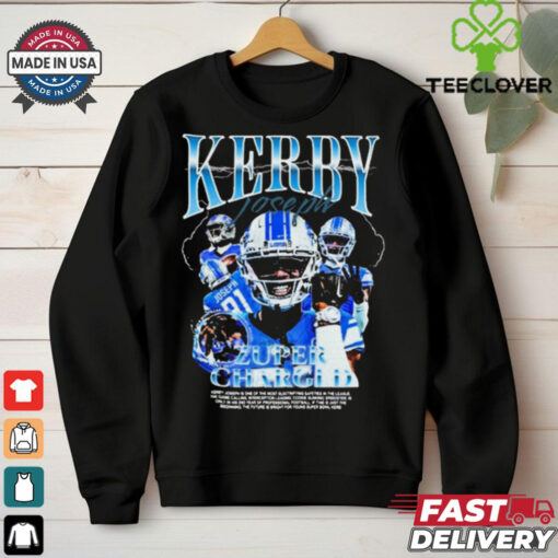 Kerby Joseph Zuper Charged Detroit Lions NFL t shirt