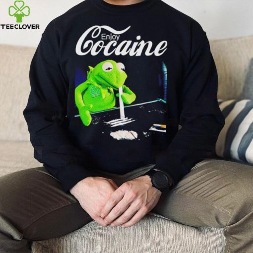 Kermit frog high enjoy Cocaine hoodie, sweater, longsleeve, shirt v-neck, t-shirt