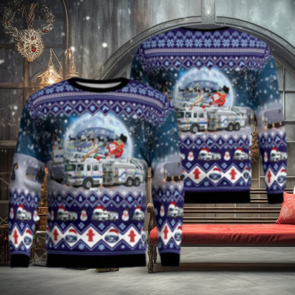 Kern County Fire Department Christmas Aop Christmas Ugly Christmas Sweater 3D Kern County Fire Department Christmas Aop Christmas Ugly Christmas Sweater 3D
