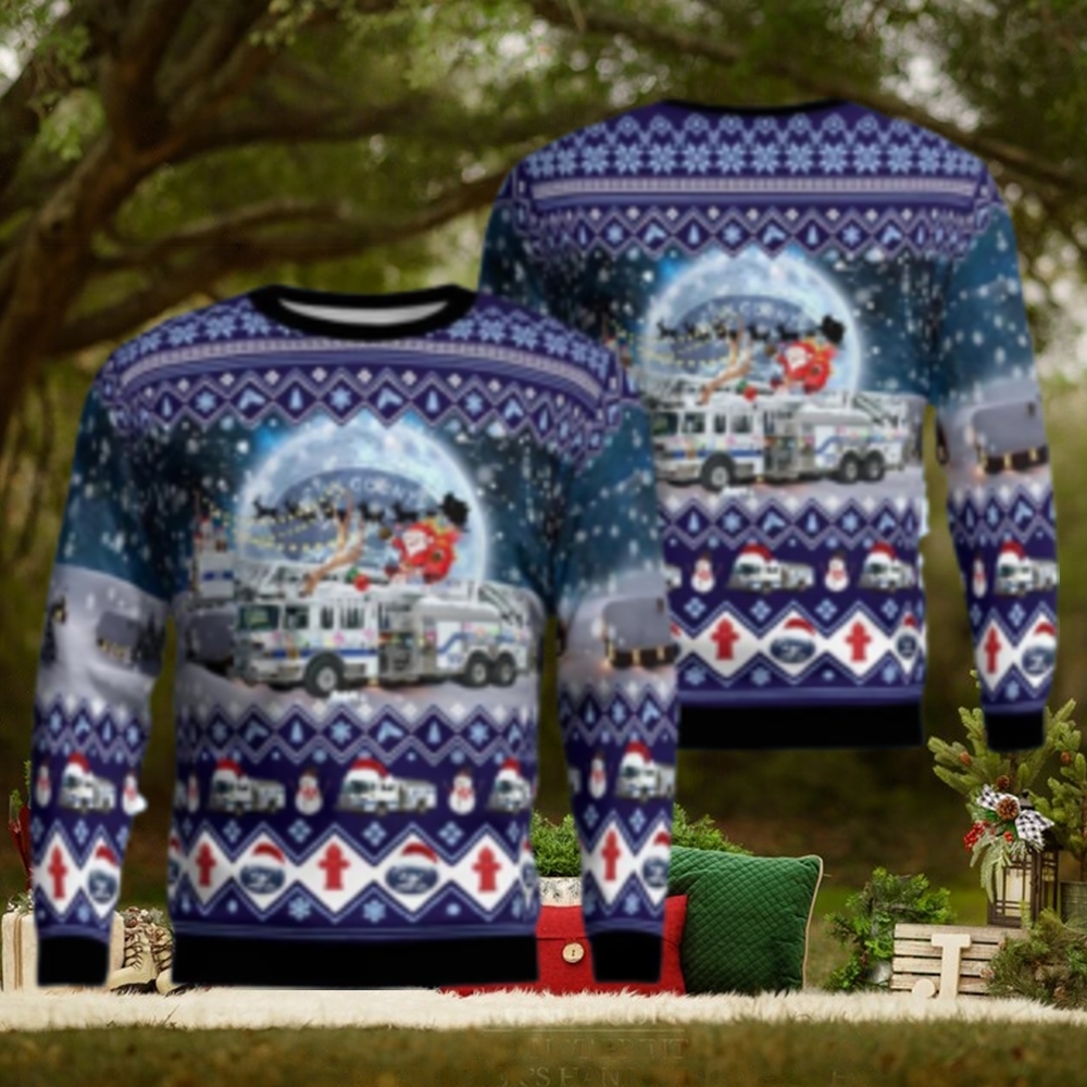 Kern County Fire Department Christmas Aop Christmas Ugly Christmas Sweater 3D Kern County Fire Department Christmas Aop Christmas Ugly Christmas Sweater 3D