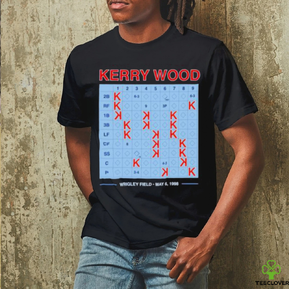 Kerry wood 20 strikeout scorecard shirt Kerry wood 20 strikeout scorecard shirt