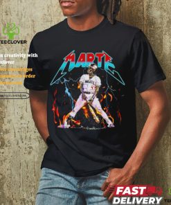 Ketel Marte Through Fire and Flames Skeleton baseball shirt