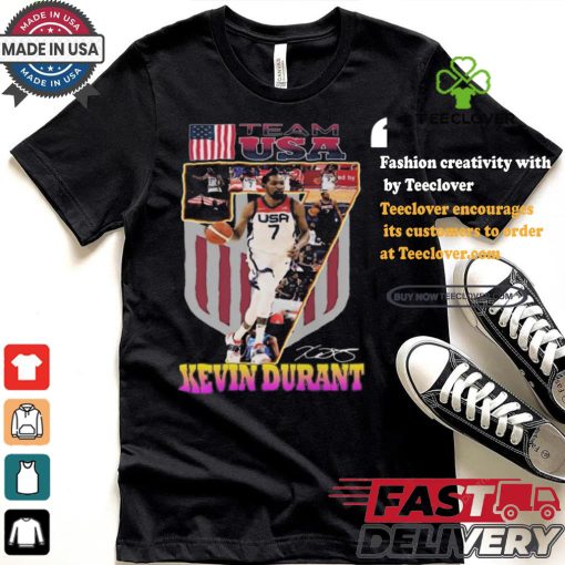 Kevin Durant Team USA Men Basketball Olympic Paris 2024 Signature Shirt
