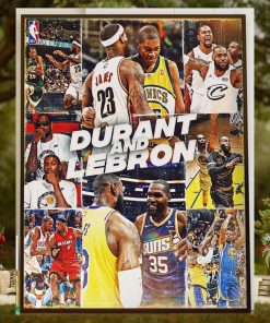 Kevin Durant Vs Lebron James For The First Matchup In The NBA In Season Tournament Home Decor Poster Canvas