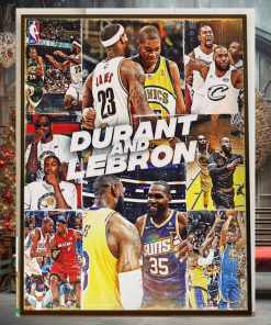 Kevin Durant Vs Lebron James For The First Matchup In The NBA In Season Tournament Home Decor Poster Canvas