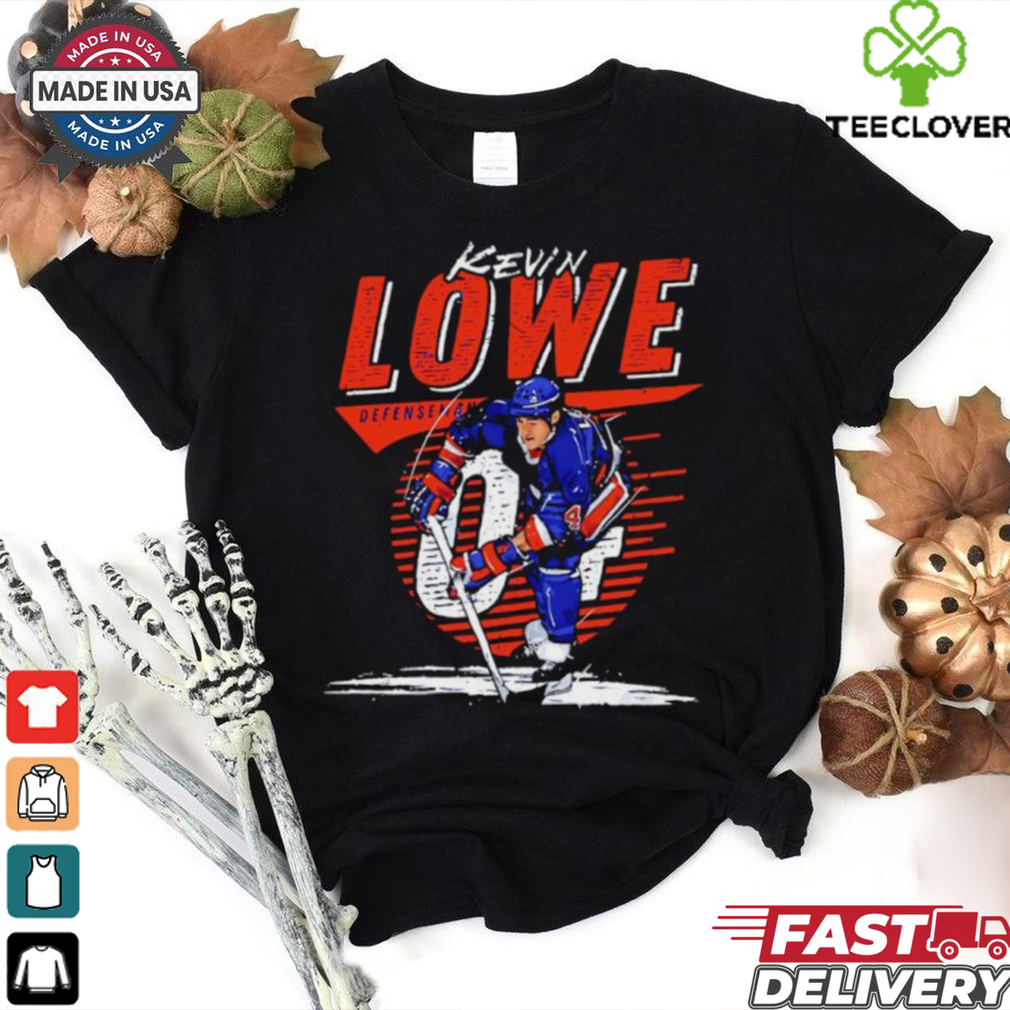 Kevin Lowe 04 Edmonton Oilers hockey signature shirt Kevin Lowe 04 Edmonton Oilers hockey signature shirt