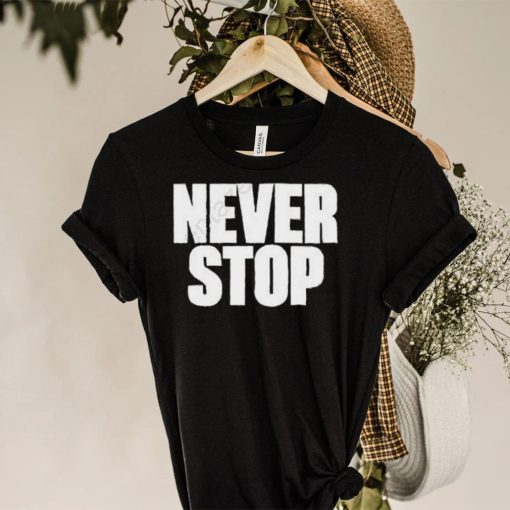 Kevin Porter Jr Wearing Never Stop Shirt