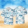 Men’s Casual Tropical Palms Print Short Sleeve Shirt Button Down Shirt