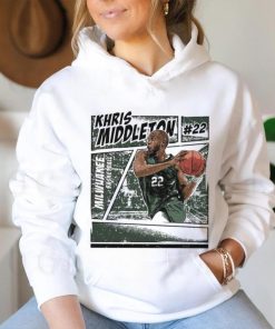Khris Middleton 22 Milwaukee Bucks basketball comic shirt
