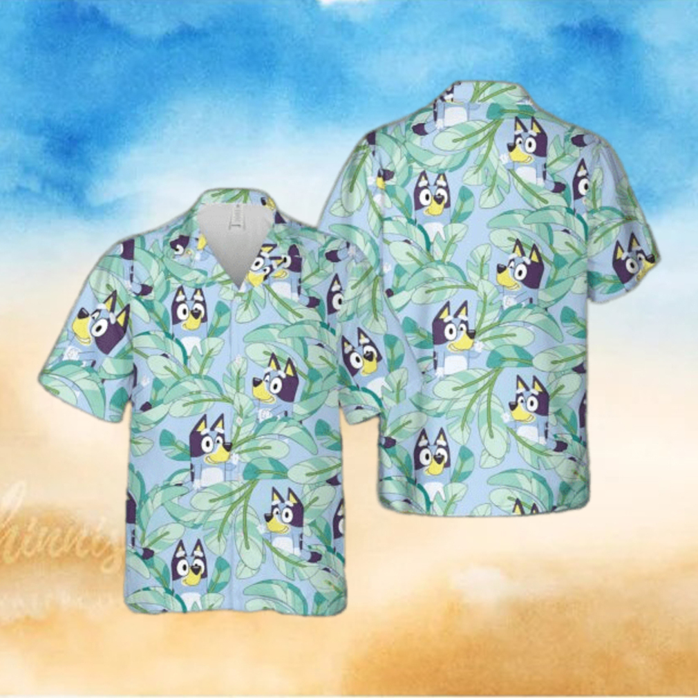 Kid Bluey Dog Lovers Hawaiian Shirt Kid Bluey Dog Lovers Hawaiian Shirt