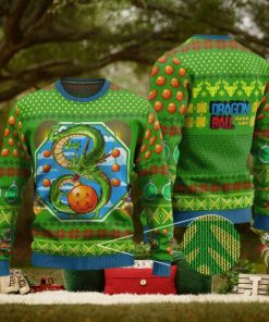 Kid Goku & Shenron Green Ugly Xmas Sweater