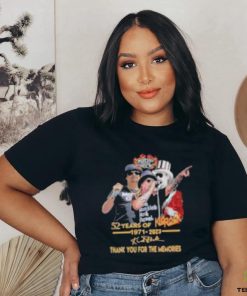 Kid Rock 52 years of 1971 2023 thank you for the memories signatures shirt