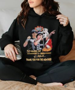 Kid Rock 52 years of 1971 2023 thank you for the memories signatures shirt