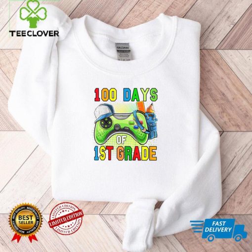 Kids 100 Days Of First Grade Level Unlocked 100 Days Of School T Shirt