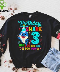 Kids Baby Shark 3rd Birthday Boy Girl 3 Year Old Gift Kids T Shirt