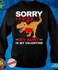 Kids Boys Valentines Day Son Dino My Aunt Is My Valentine Toddler T Shirt tee