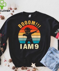 Kids Dabbing Birthday 9 Years Old Birthday Outfit Boys Gift T Shirt