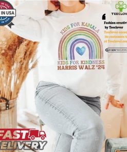 Kids For Kamala Kids For Kindness Harris Walz 24 Rainbow LGBTQ T shirt 2 Kids For Kamala Kids For Kindness Harris Walz 24 Rainbow LGBTQ T shirt