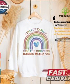 Kids For Kamala Kids For Kindness Harris Walz 24 Rainbow LGBTQ T shirt 3 Kids For Kamala Kids For Kindness Harris Walz 24 Rainbow LGBTQ T shirt