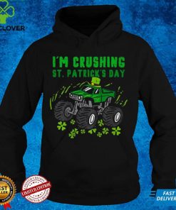 Kids Im Crushing St Patricks Day Monster Truck Boys Toddler Shirt