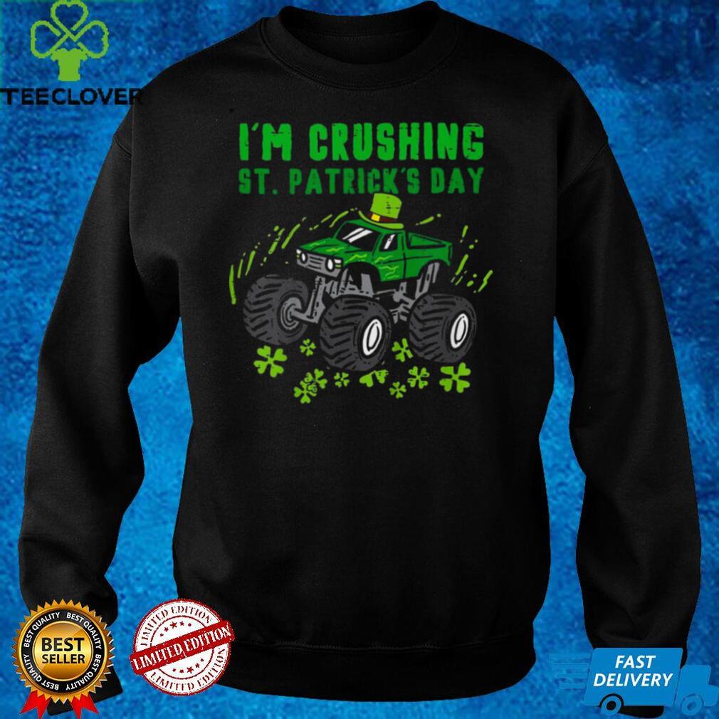 Kids Im Crushing St Patricks Day Monster Truck Boys Toddler Shirt Kids Im Crushing St Patricks Day Monster Truck Boys Toddler Shirt