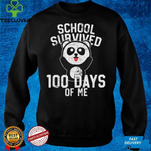 Kids School Survived 100 Days Of Me T Shirt, Kindergarten Tee T Shirt