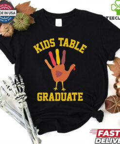 Kids Table Graduate Thanksgiving Turkey Shirt