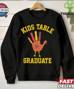 Kids Table Graduate Thanksgiving Turkey Shirt