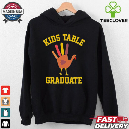 Kids Table Graduate Thanksgiving Turkey Shirt