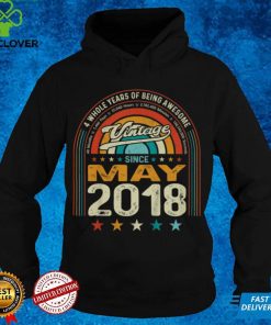 Kids Vintage 4th Birthday 4 Years of Being Awesome Born May 2018 T Shirt hoodie, sweater Shirt