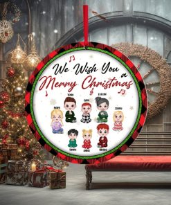 Kids, We Wish You A Merry Christmas, Personalized Ornament, Christmas Gifts For Kids