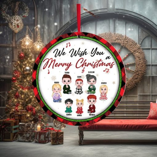 Kids, We Wish You A Merry Christmas, Personalized Ornament, Christmas Gifts For Kids