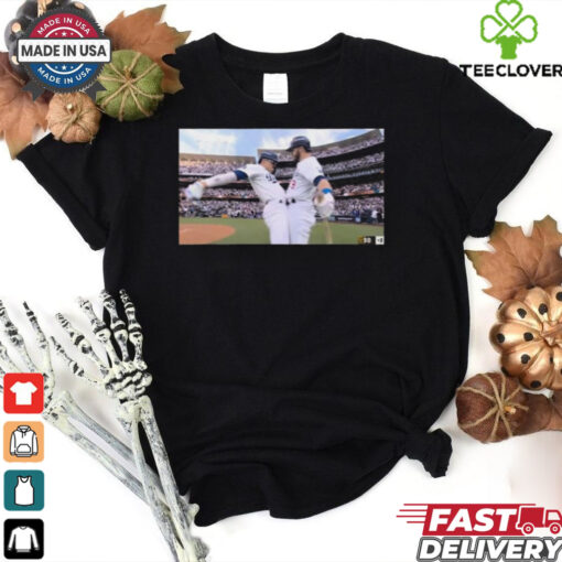 Kike Hernandez Gavin Lux Cup Bump Celebration T Shirt