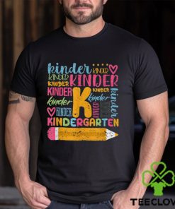 Kindergarten Typography Team Kinder Teacher Back To School Shirt 2 Kindergarten Typography Team Kinder Teacher Back To School Shirt