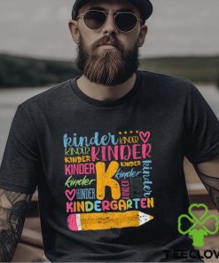 Kindergarten Typography Team Kinder Teacher Back To School Shirt 3 Kindergarten Typography Team Kinder Teacher Back To School Shirt