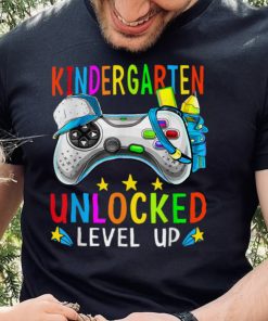 Kindergarten Unlocked Level Up Gamer Boys Back To School T Shirt