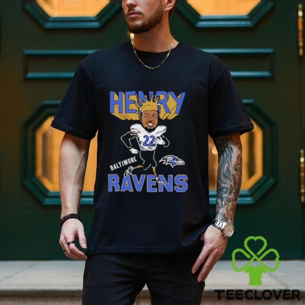 King Derrick Henry 22 Baltimore Ravens cartoon funny shirt King Derrick Henry 22 Baltimore Ravens cartoon funny shirt