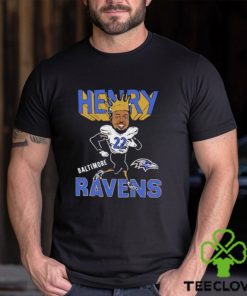 King Derrick Henry 22 Baltimore Ravens cartoon funny shirt