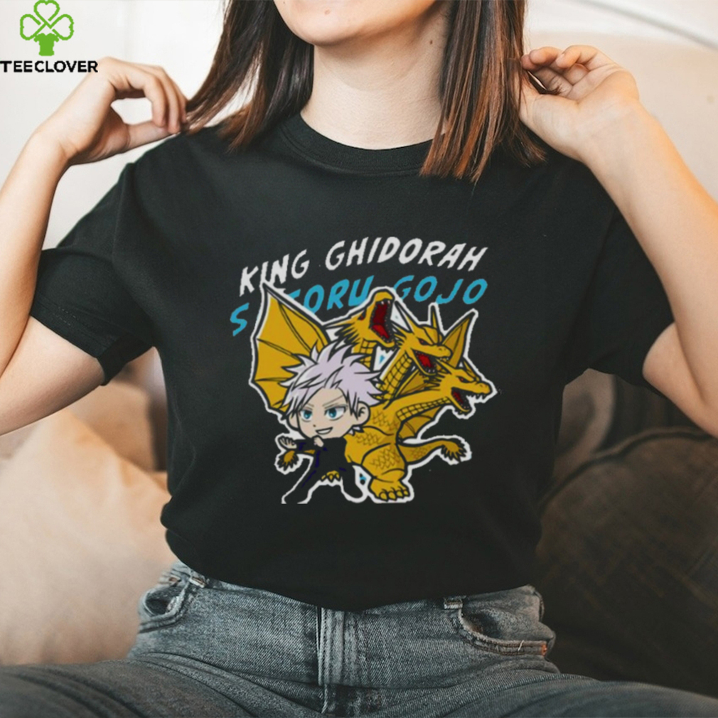 King Ghidorah x Satoru Gojo Godzilla x Jujutsu Kaisen Collab T Shirt King Ghidorah x Satoru Gojo Godzilla x Jujutsu Kaisen Collab T Shirt