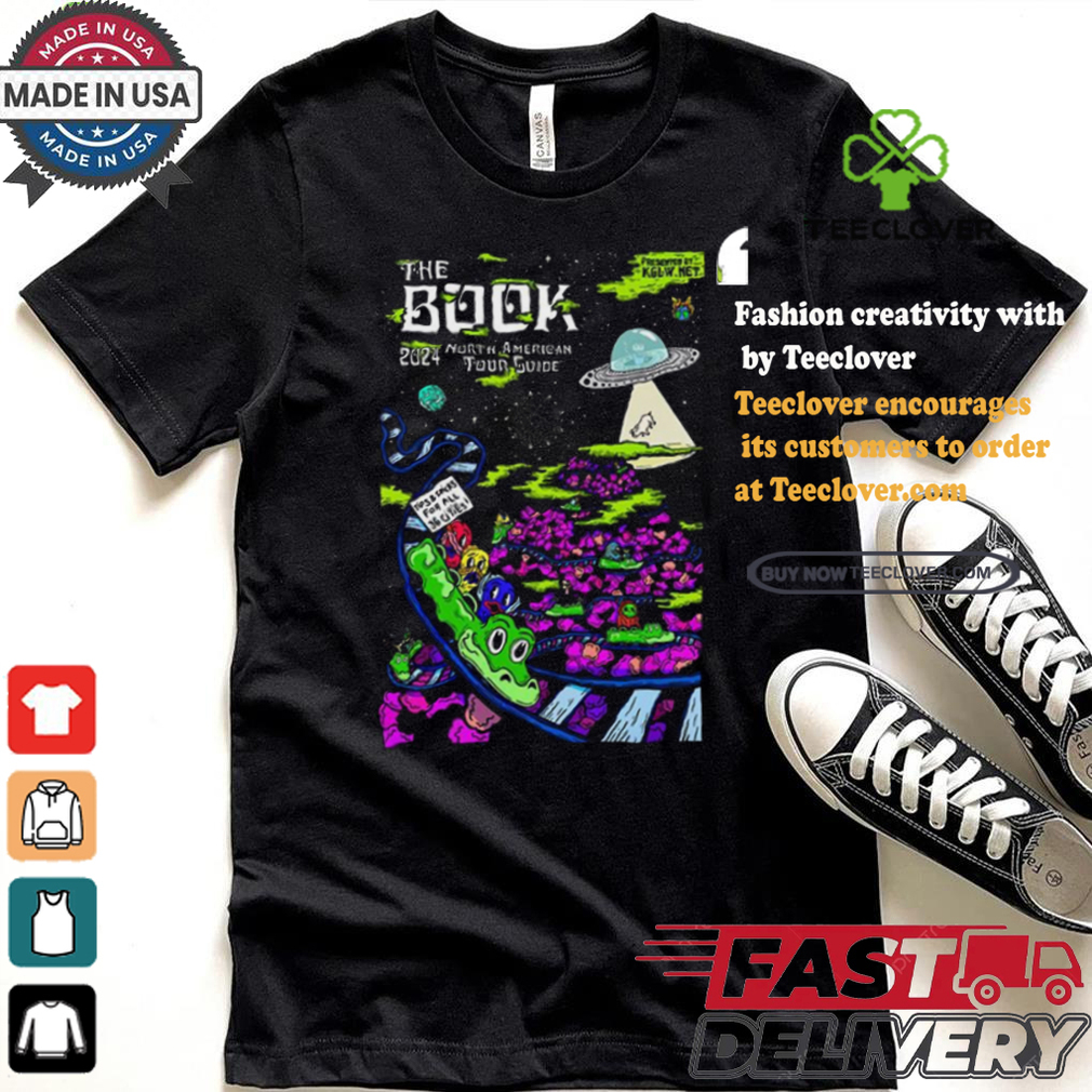 King Gizzard And The Lizard Wizard The Book North American Tour Guide 2024 Poster Shirt King Gizzard And The Lizard Wizard The Book North American Tour Guide 2024 Poster Shirt