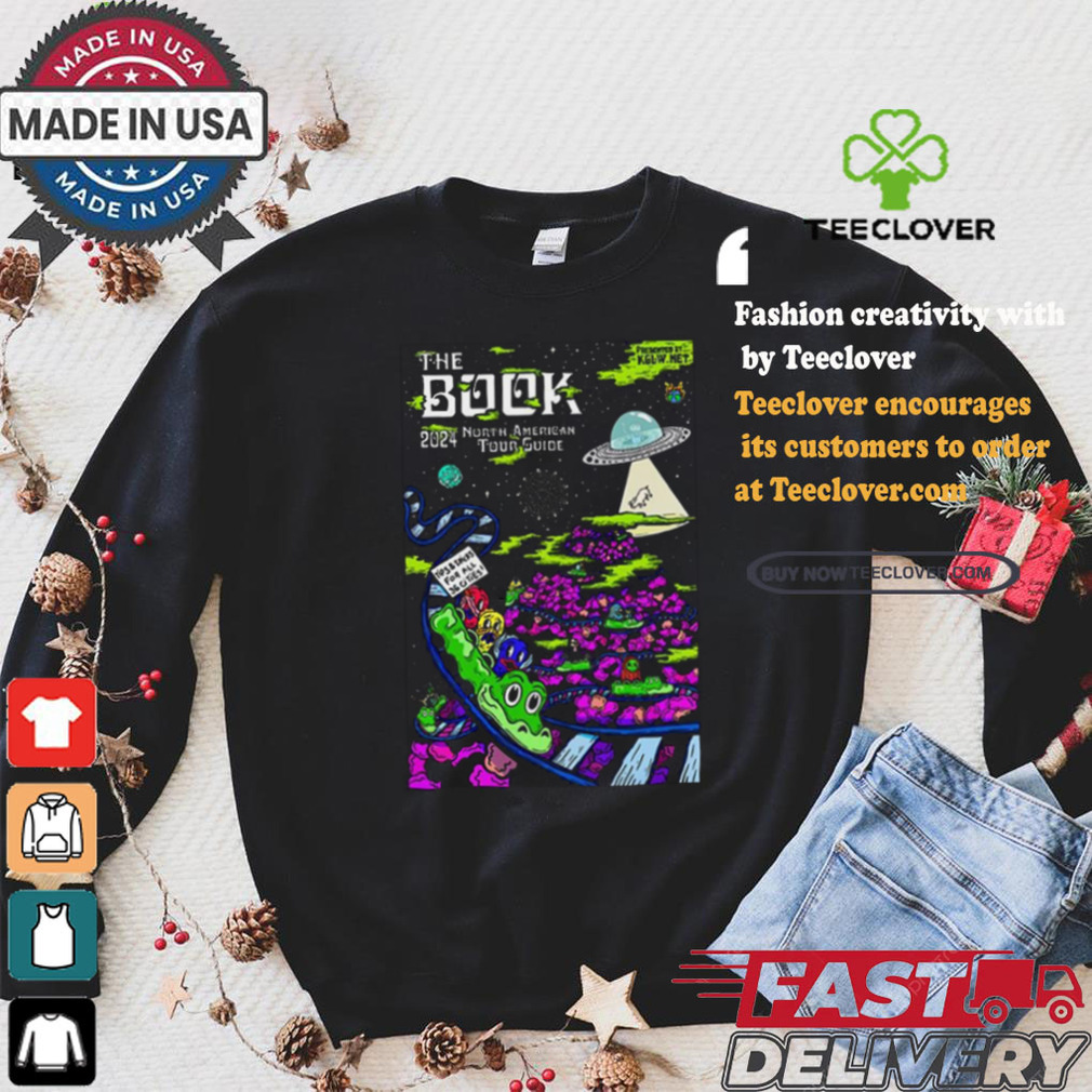 King Gizzard And The Lizard Wizard The Book North American Tour Guide 2024 Poster Shirt King Gizzard And The Lizard Wizard The Book North American Tour Guide 2024 Poster Shirt