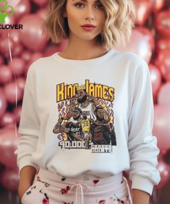 King Lebron James 40000 Career Points Fire T Shirt