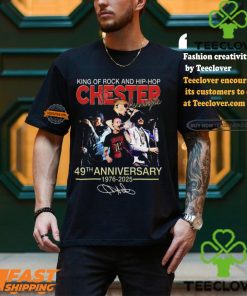 King Of Rock And Hip hop Chester Bennington 49th Anniversary 1976 2025 T shirt