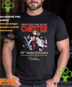 King Of Rock And Hip hop Chester Bennington 49th Anniversary 1976 2025 T shirt 1 King Of Rock And Hip hop Chester Bennington 49th Anniversary 1976 2025 T shirt