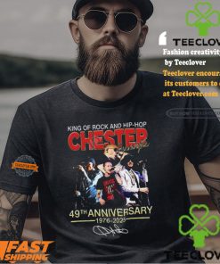 King Of Rock And Hip hop Chester Bennington 49th Anniversary 1976 2025 T shirt 2 King Of Rock And Hip hop Chester Bennington 49th Anniversary 1976 2025 T shirt