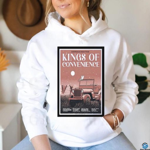 Kings Of Convenience Australia 2024 Poster Shirt